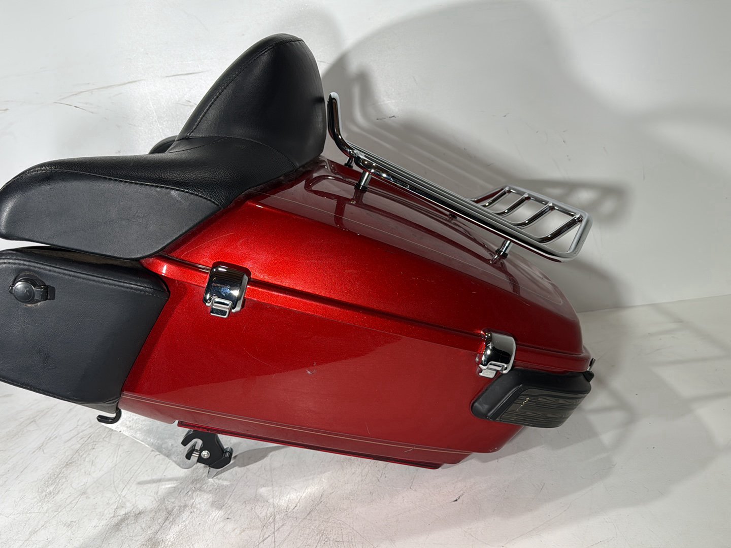 2008 - 2016 Harley-Davidson Touring Electra Glide Ultra Pass Backrest Tour Pak Luggage NOKey w/ Audio Left Right Rear Sound Speakers