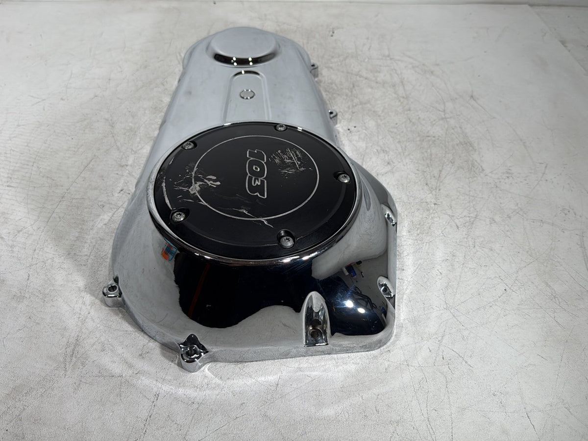 2014 Harley Dyna Low Rider FXDL OEM Outer Primary Clutch Cover SCRATCHED