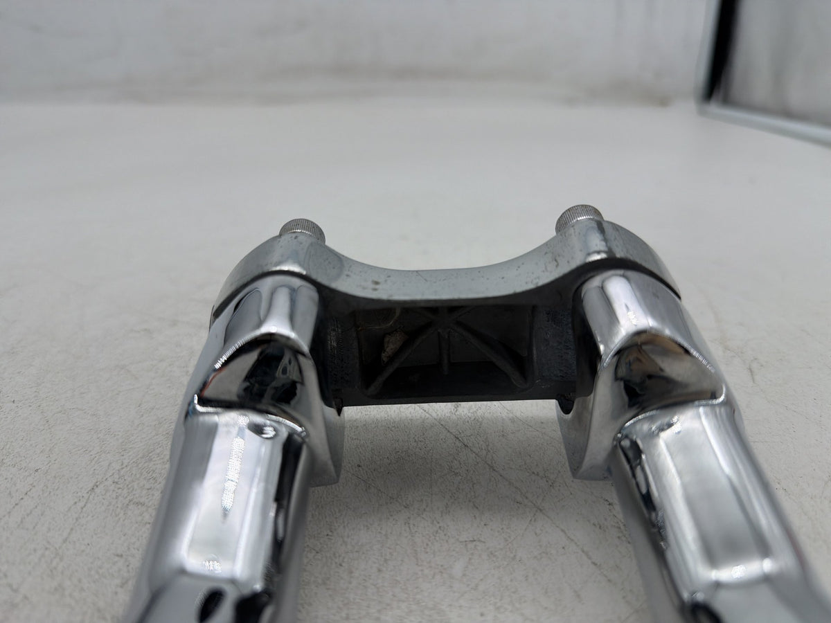2001 Harley Softail Standard FXST OEM Front Handlebar Riser Top Clamp Chrome