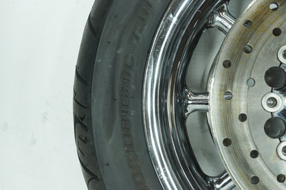 2007 - 2012 Harley-Davidson Touring CVO Electra Screamin Eagle Front Wheel Rim Tire 130/90B16