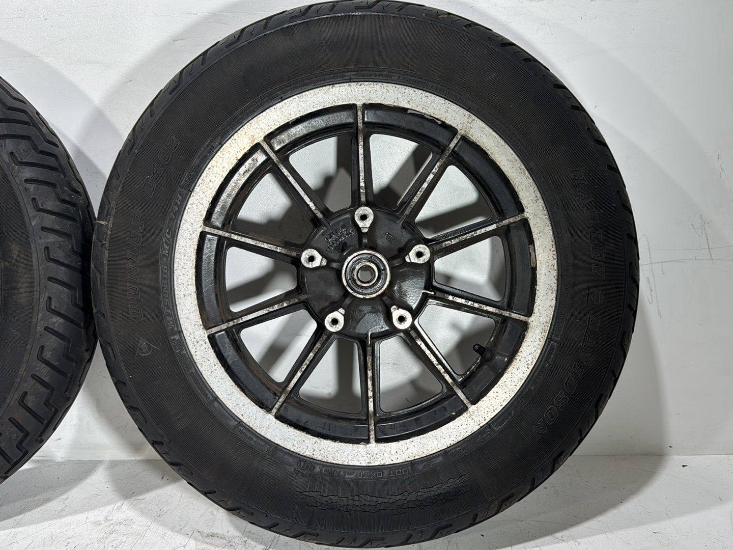 1997 Harley Road King Touring Police Front & Rear Wheel Rim Tire 43402-87A 16"