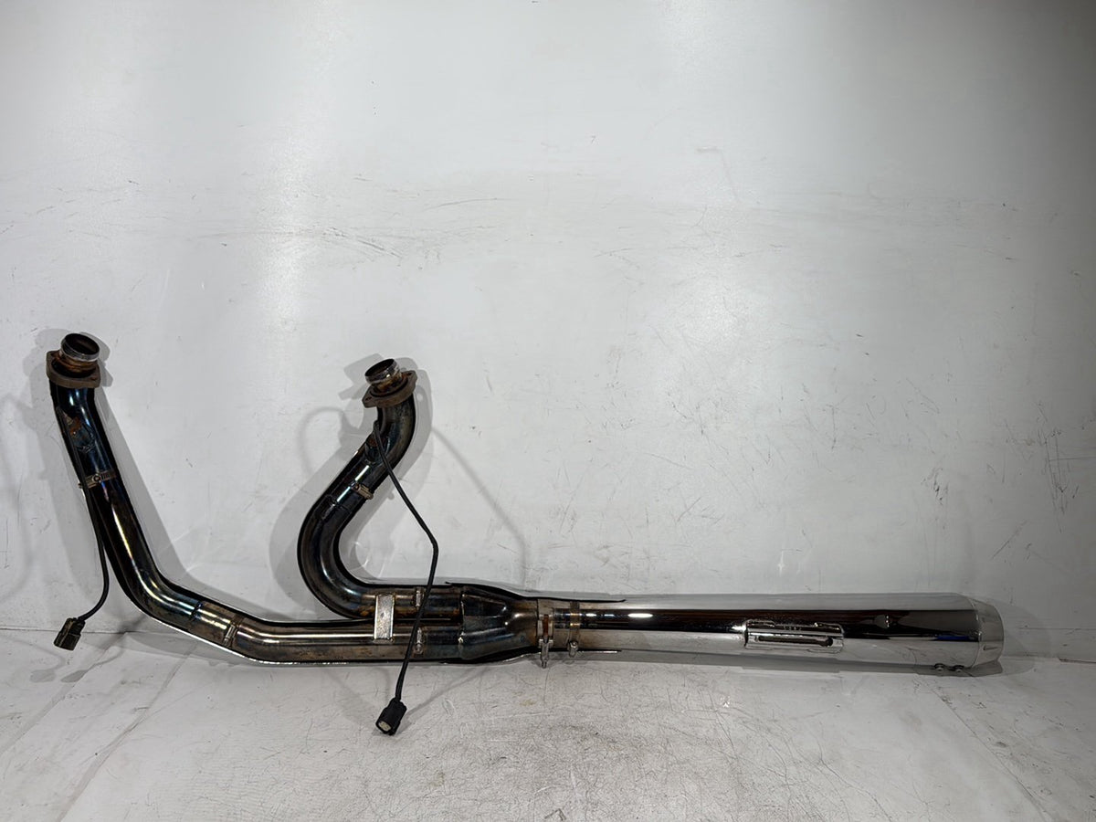 2014 Harley Dyna Low Rider FXDL Exhaust Header Pipes Muffler 2 into 1 BASSANI