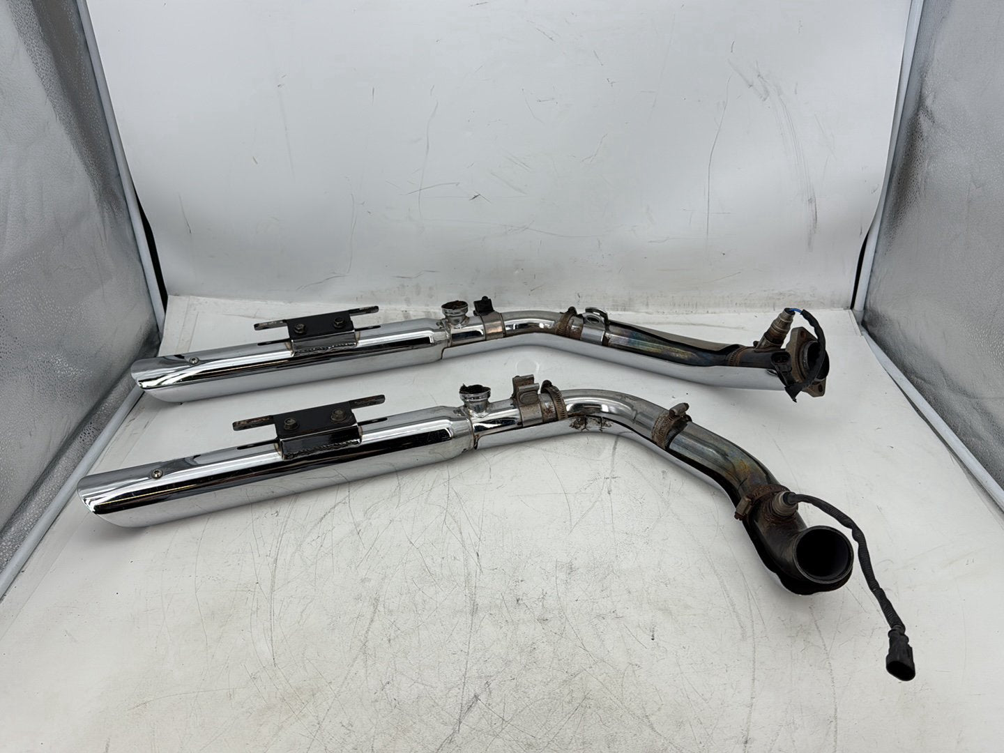 2008 Harley Sportster XL883L 883 Low OEM Exhaust Header Pipes Muffler 64842-04