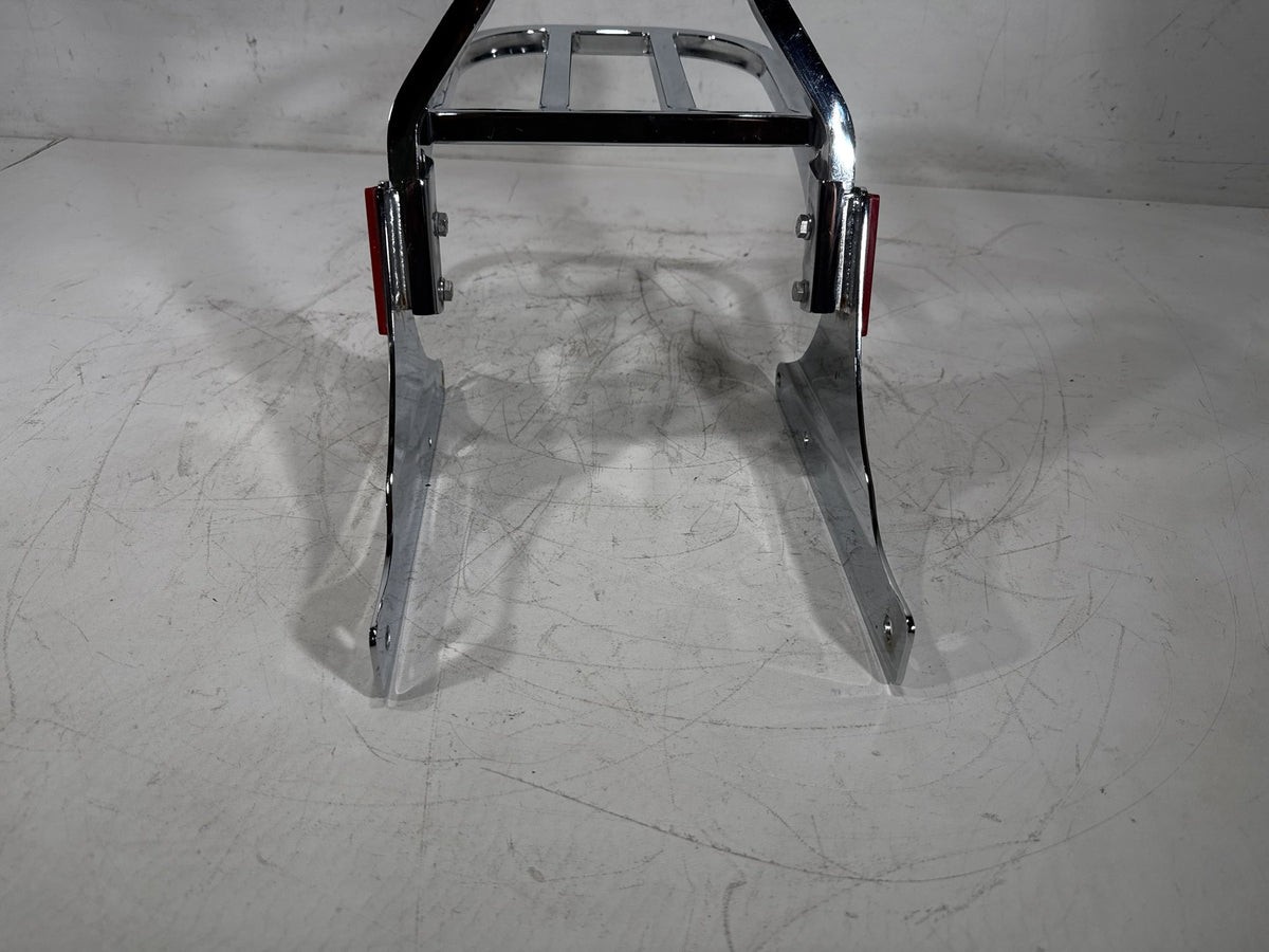 2002 Harley Heritage Softail Classic OEM Rear Sissy Bar w/ Backrest Cushion Pad