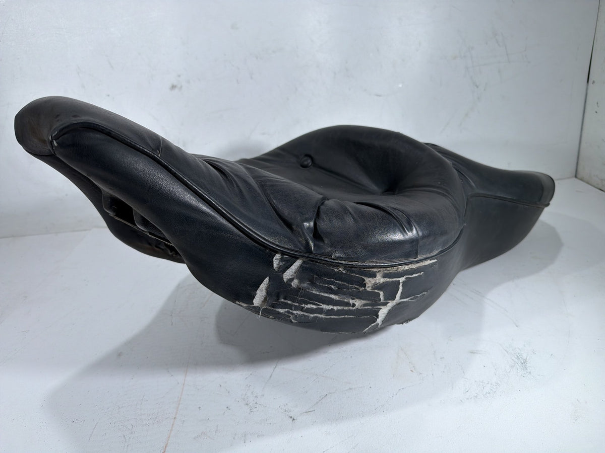 91 Harley Electra Glide Touring Classic Passenger Rider Driver Seat Saddle TORN