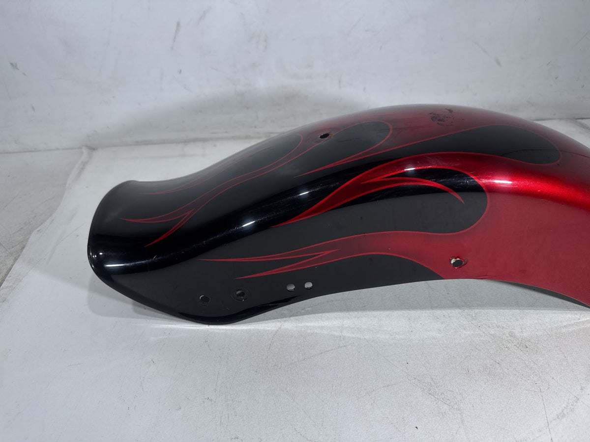1994 Harley Softail Custom FXSTC OEM Rear Wheel Fender Panel Flames 59914-86A