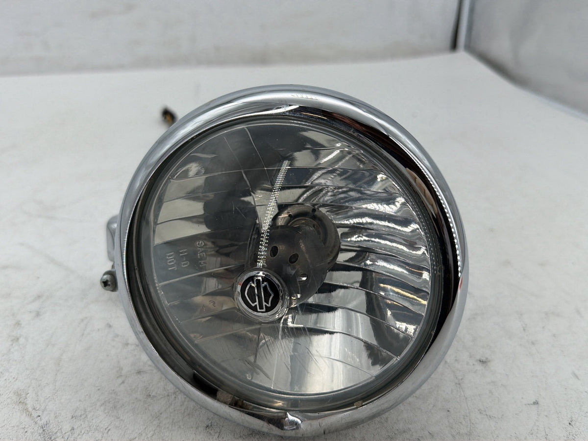 2006 Harley Sportster 1200 XL1200C Headlight Halogen Dented Scratched
