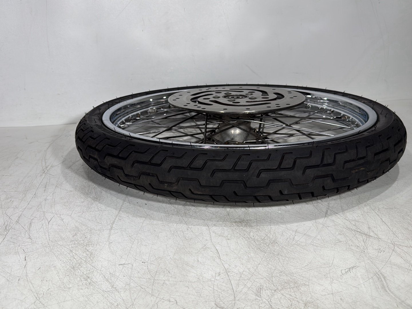 2005 Harley Sportster XL883C 883 Custom OEM Front Wheel Rim Tire Spoked