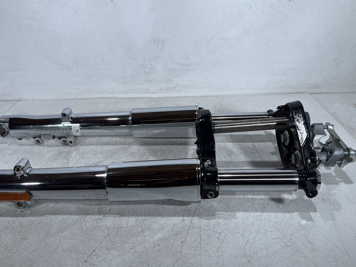 2013 Harley Electra Glide Touring CVO Screamin Eagle OEM Front Triple Tree Set & LH RH Fork Legs Sliders