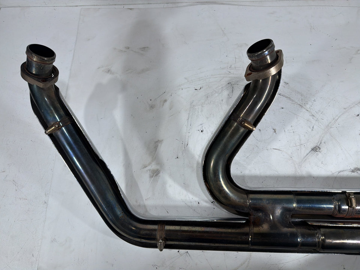 2006 Harley Softail Deuce FXSTDI OEM Exhaust Header Pipes Vance & Hines