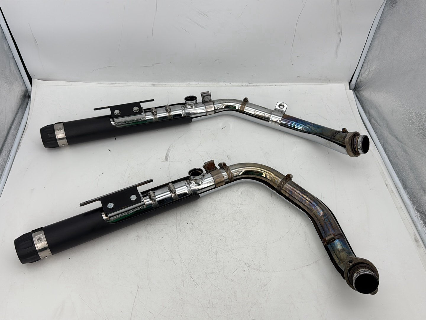 2006 Harley Sportster XL883C 883 Custom OEM Exhaust Header Pipes Muffler