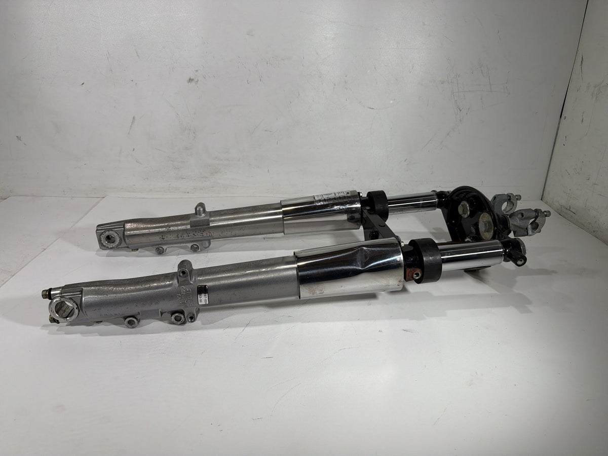 04 Harley Electra Touring Ultra Front Triple Tree Set & LH RH Fork Legs Sliders