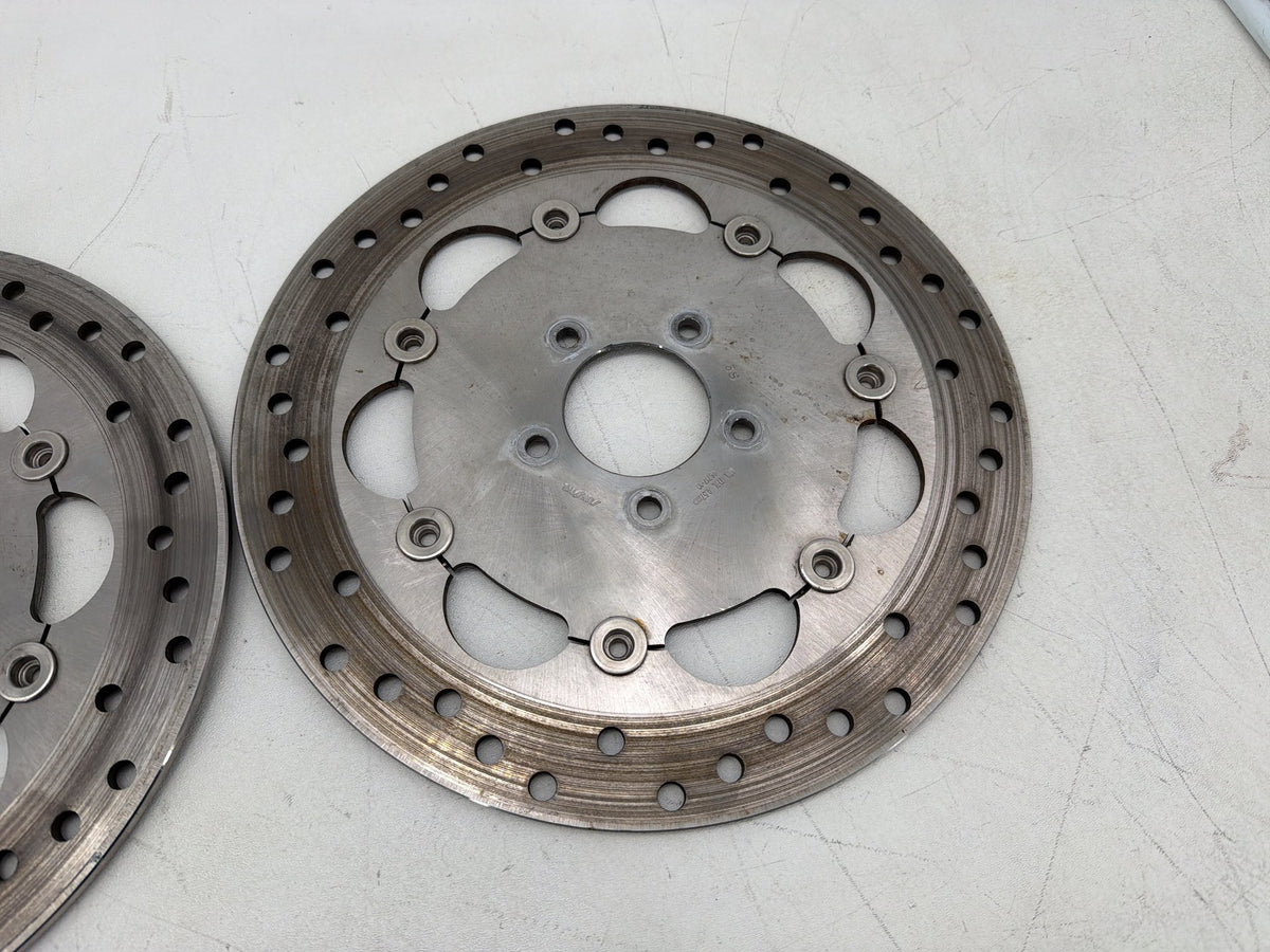 2016 Harley Dyna Fat Bob FXDF 103 OEM Front Brake Rotors Disc Pair