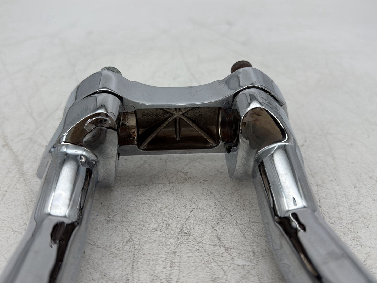 2001 Harley Sportster 883 Hugger XLH883 OEM Front Handlebar Riser Top Clamp Chrome