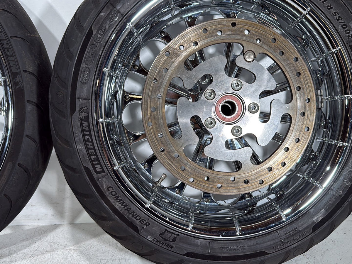 2009 Harley Road Glide Touring FLTR OEM Front & Rear Wheel Rim Tire