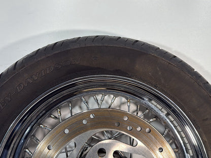 2005 Harley Dyna FXDWG Wide Glide OEM Rear Wheel Rim Tire Spoked