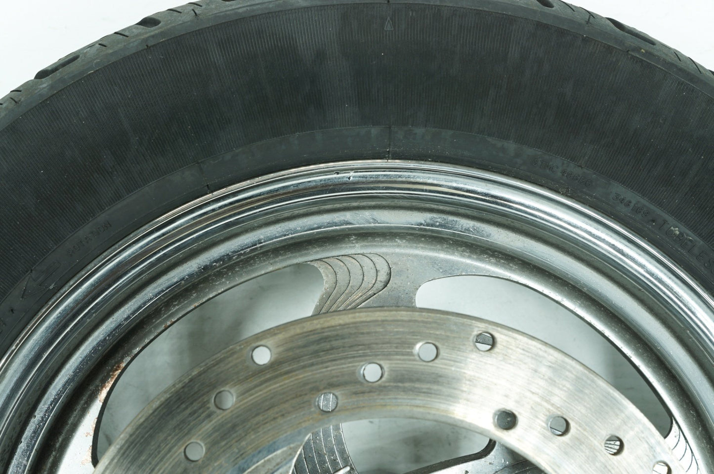 1986 - 2003 Harley-Davidson Sportster Hugger Front & Rear Wheel Rim Tire 43499-84