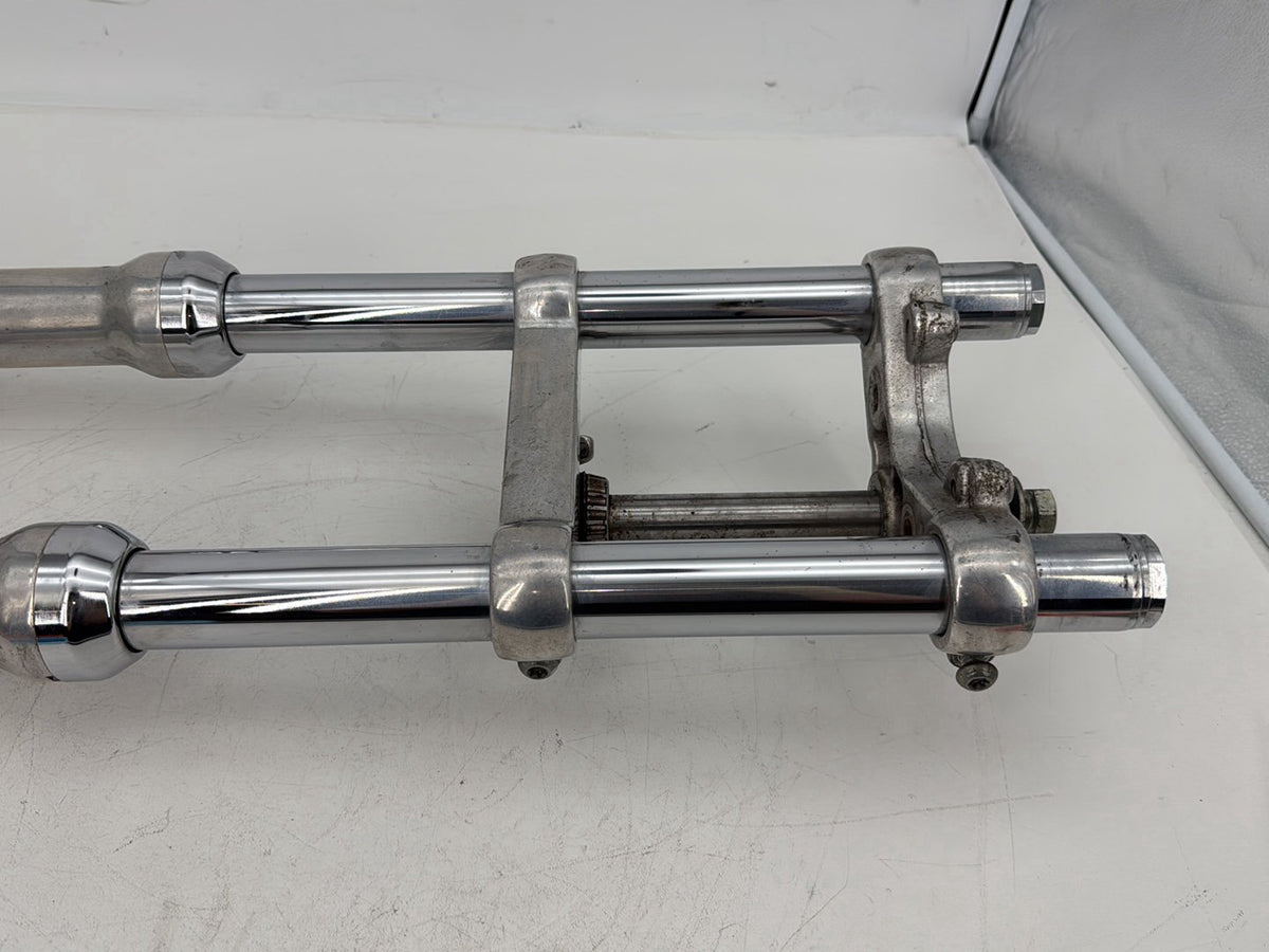 2005 Harley Sportster XL883C 883 Front Triple Tree Set &amp; LH RH Fork Legs Sliders