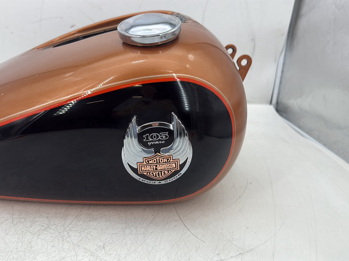 08 Harley Dyna Low Rider Anniversary Fuel Gas Tank Gasoline Reservoir # DENTED #