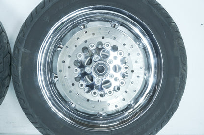 2007 - 2011 Harley-Davidson Touring CVO Electra Screamin Eagle Front & Rear Wheel Rim Tire 43539-04
