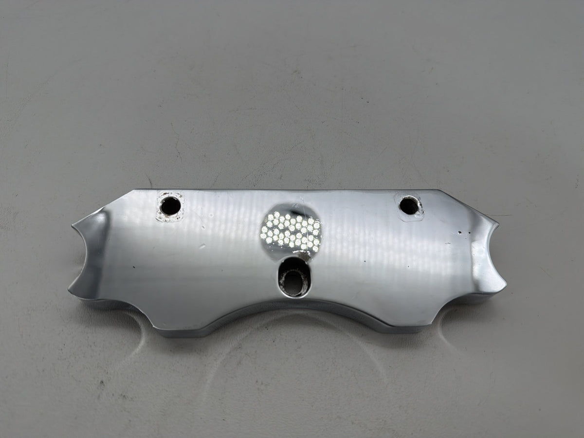 1994 Harley Softail Custom FXSTC OEM Front Handlebar Riser Top Clamp Chrome