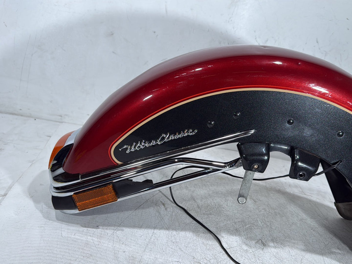 2007 Harley Electra Glide Touring Ultra OEM Front Wheel Fender Shell Panel Dent!