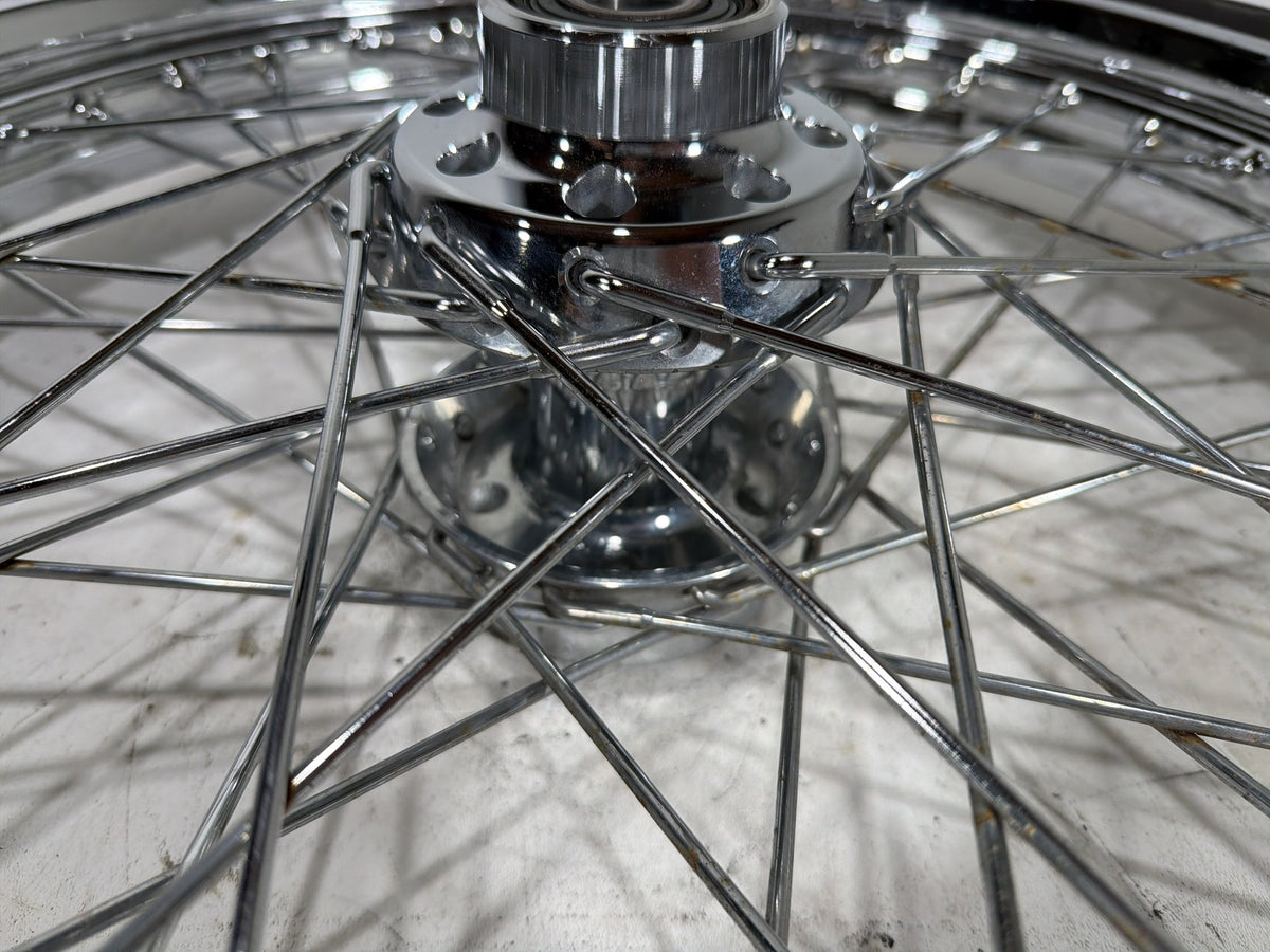2006 Harley Softail Deuce FXSTDI OEM Front Wheel Rim Tire Spoked 90/80-21 21"