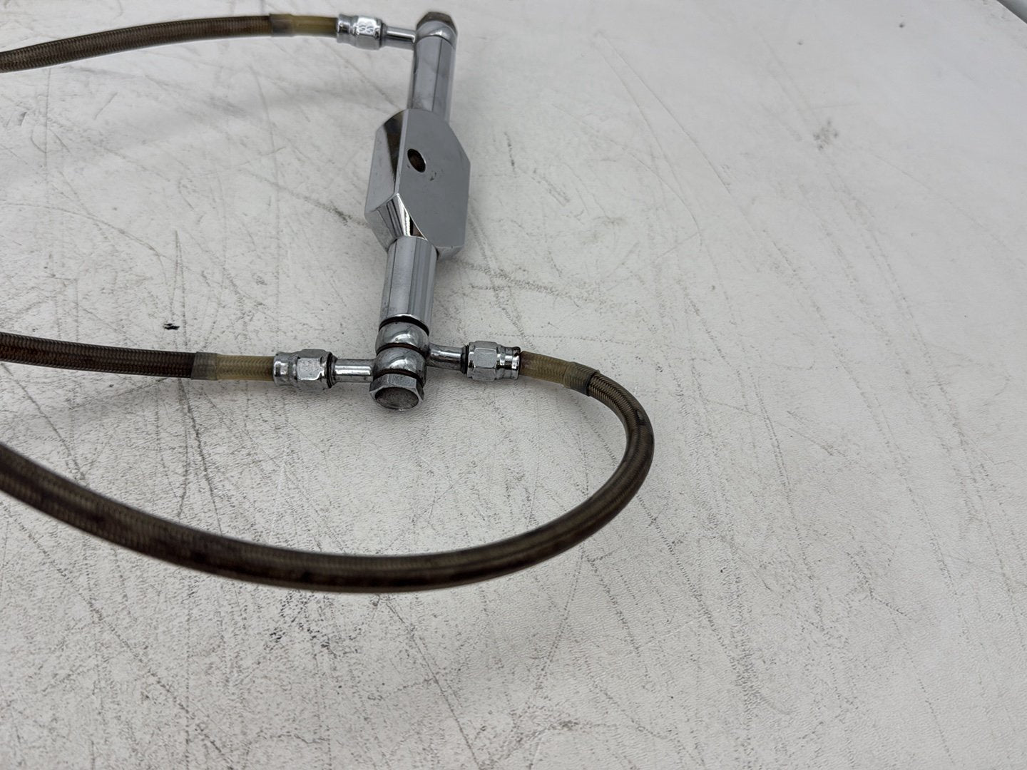 1995 Harley Road King Touring FLHR OEM Front Brake Hose Line Pipe