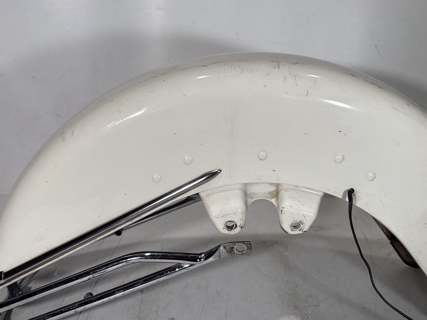 1999 - 2006 Harley-Davidson Touring Road King Police Front Wheel Fender Shell Panel w/ Front Fender Bumper Rail Cushion