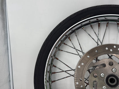 2003 Harley Sportster XL1200C 1200 Custom Anniversary OEM Front Wheel Rim Tire Spoked