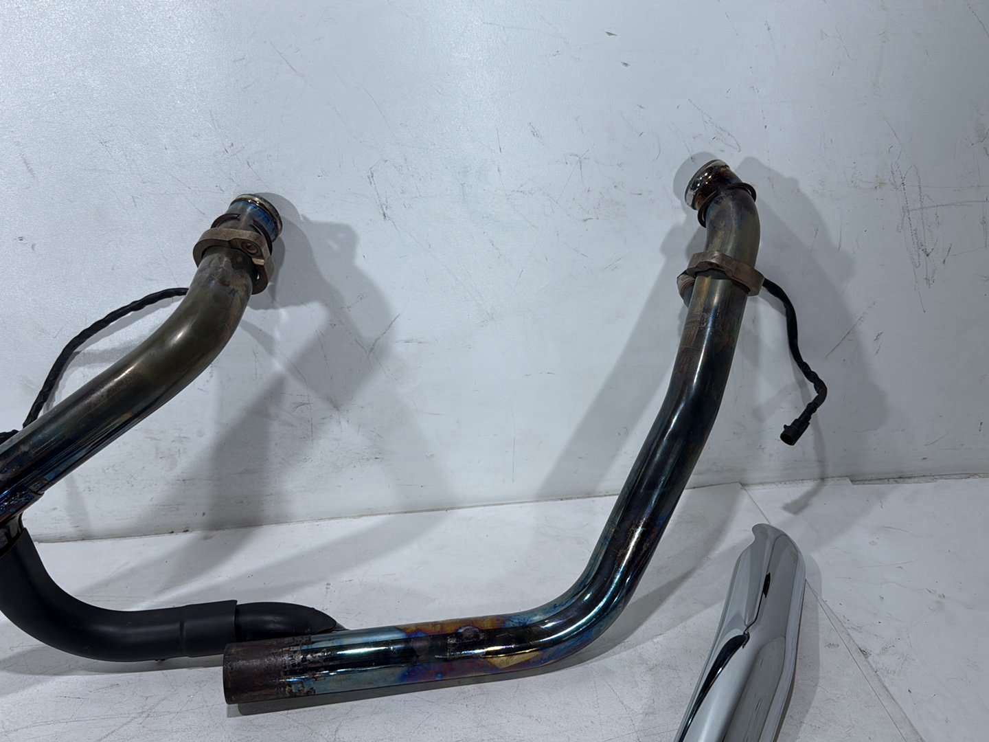 2006 Harley Dyna Super Glide FXDI OEM Exhaust Header Pipes Muffler