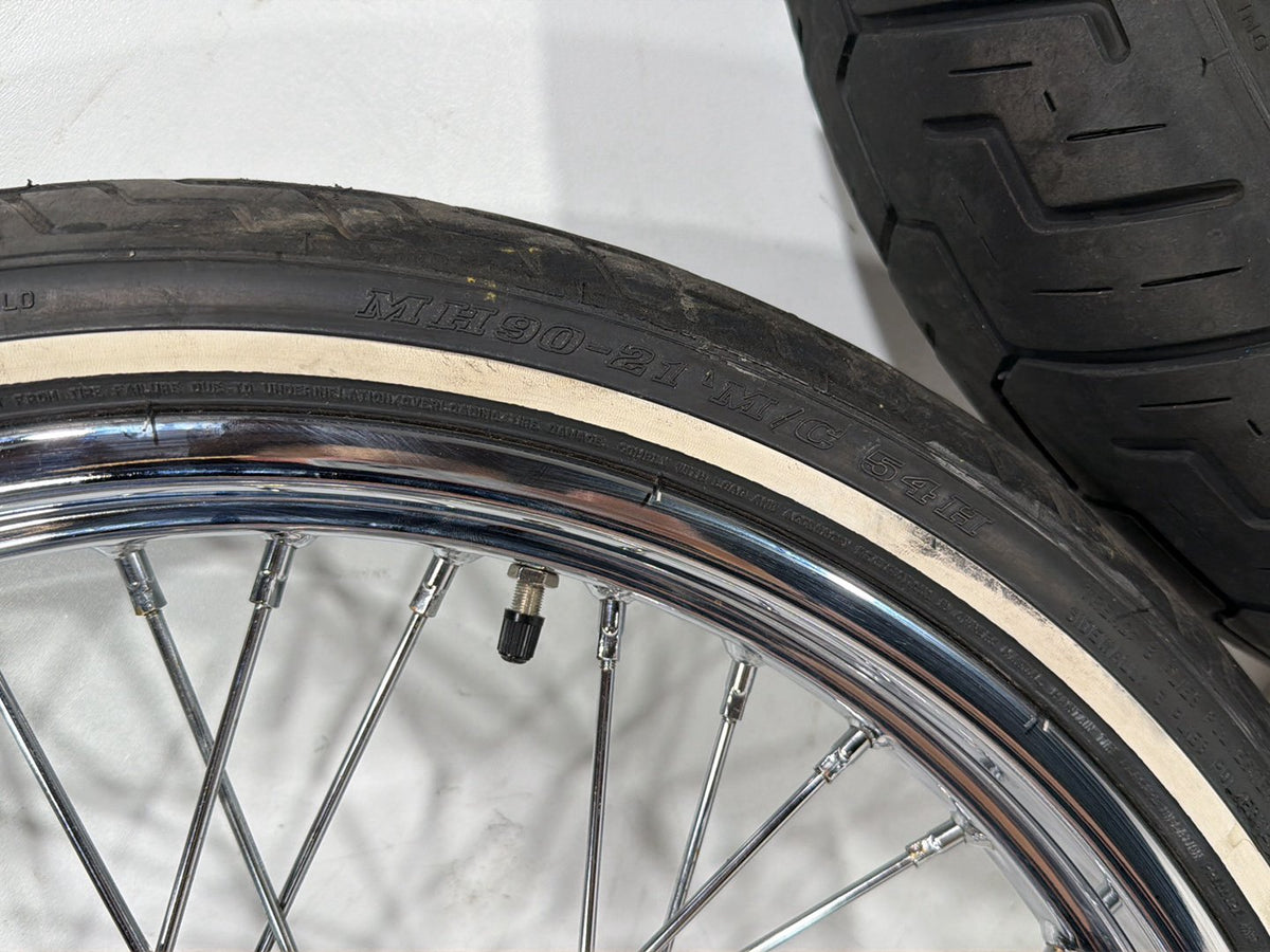 2014 Harley Sportster 1200 Seventy Two XL1200V Front Rear Wheel Rim Tire Spoked 16" 21"