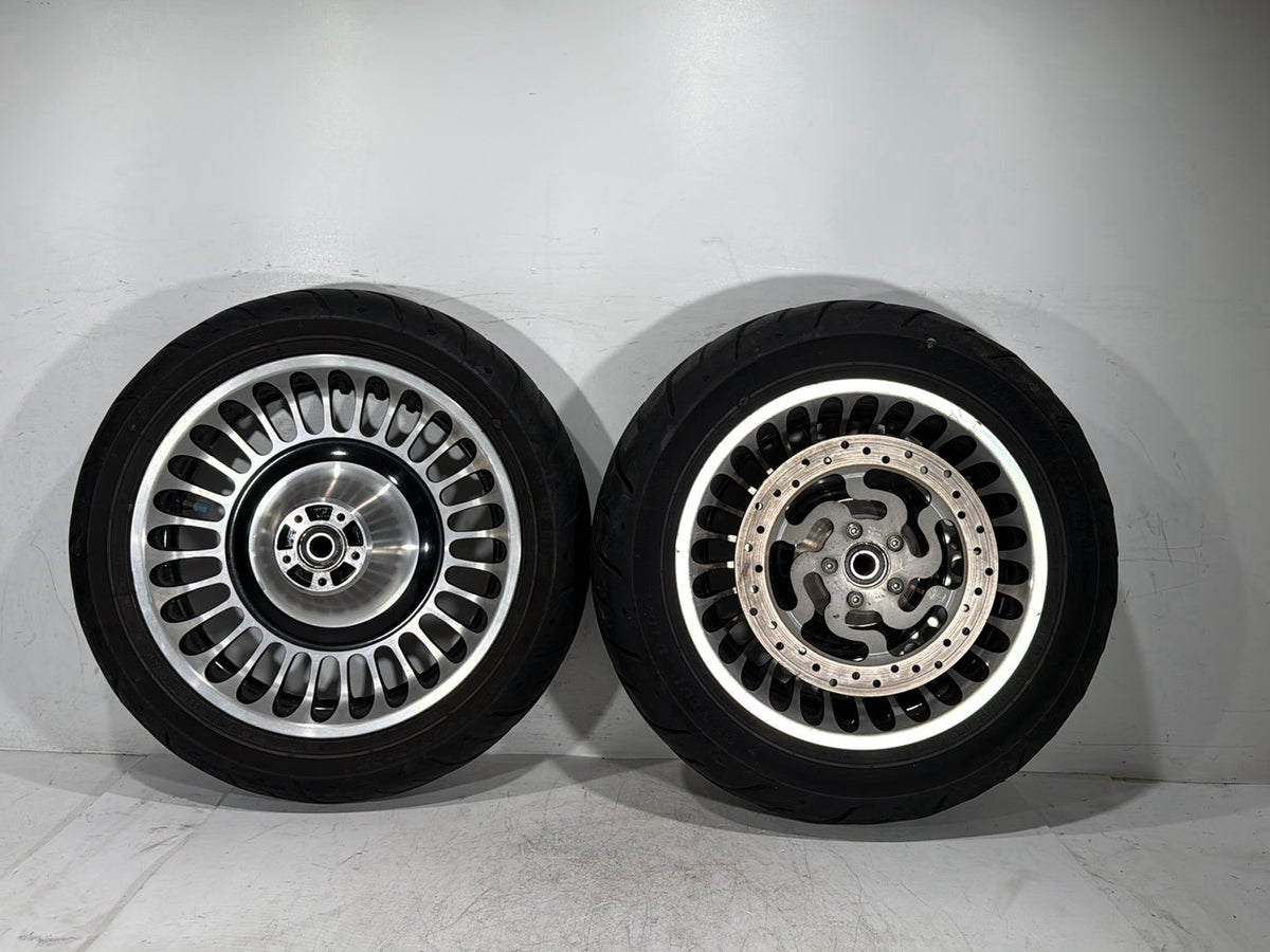 2012 Harley Electra Glide Touring Ultra Front & Rear Wheel Rim Tire 17" 16" NON-abs
