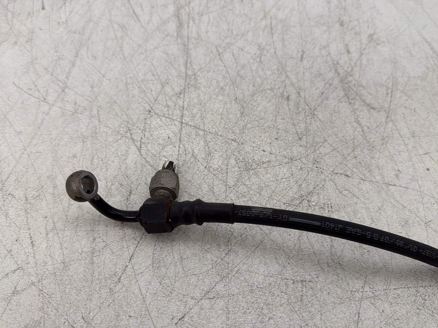 2007 Harley Dyna Street Bob FXDBI OEM Rear Brake Hose Line Pipe