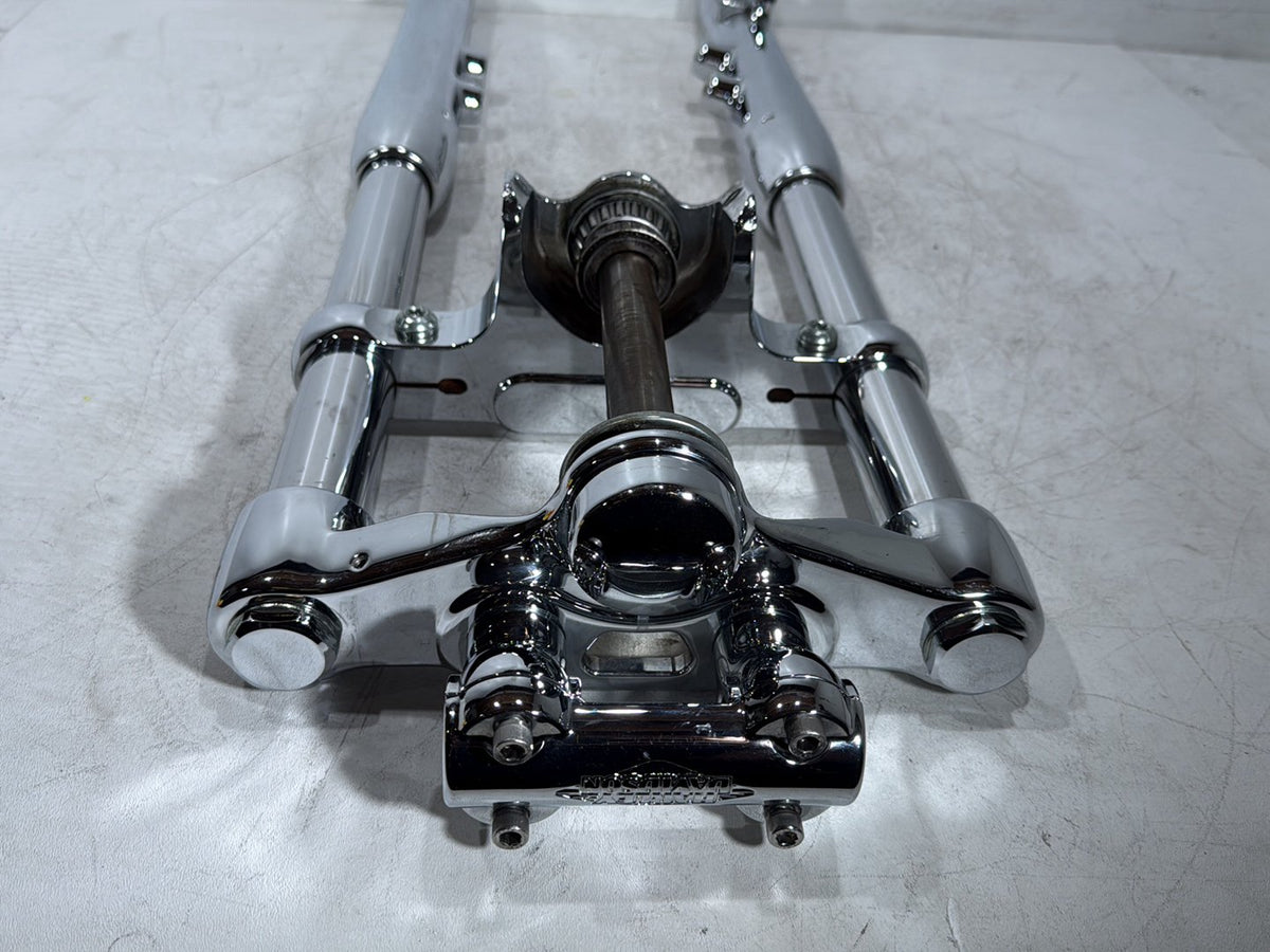 2003 Harley Softail Deuce FXSTD Front Triple Tree Set & LH RH Fork Legs Sliders