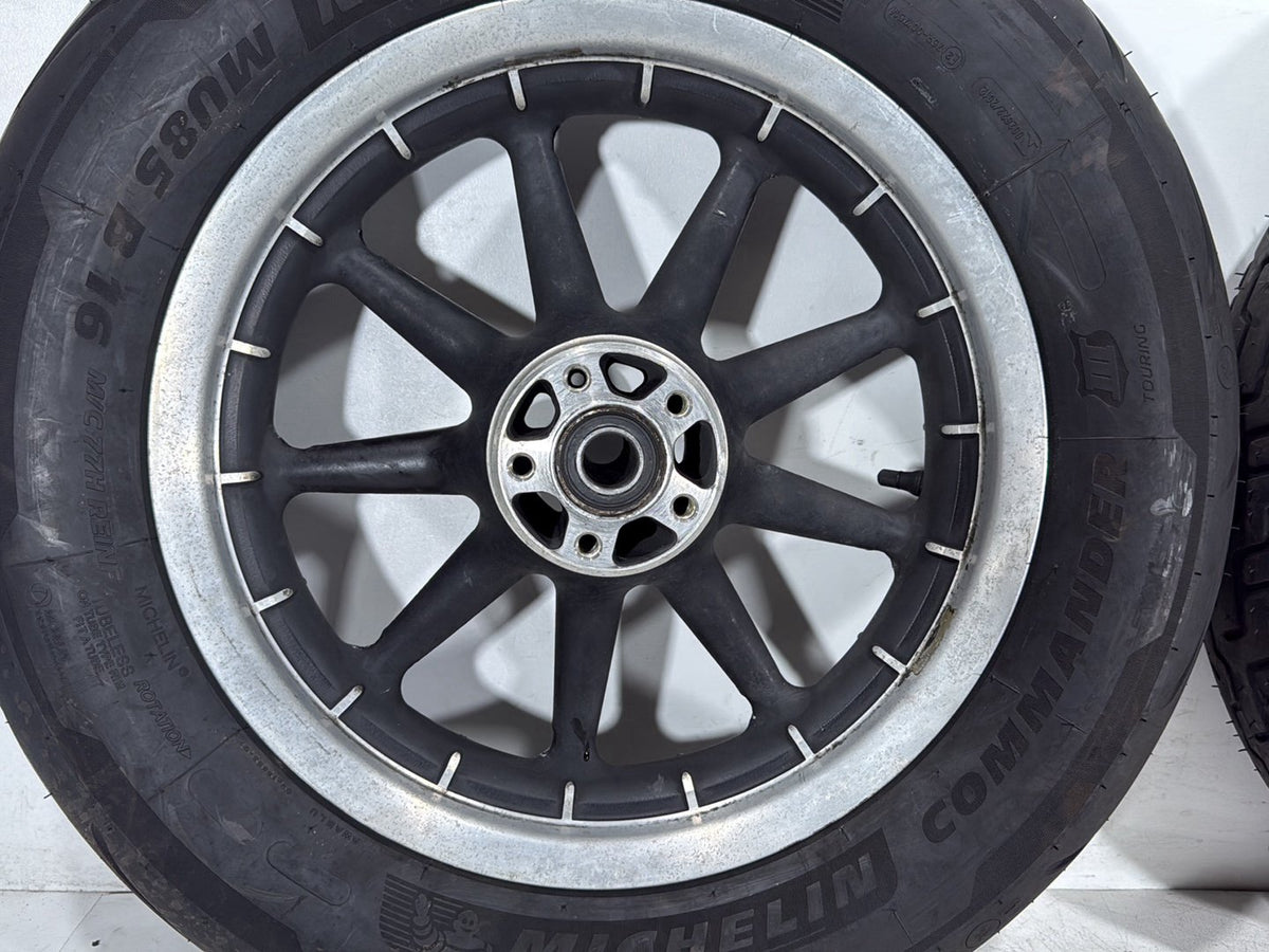 2005 Harley Road King Touring Police OEM Front & Rear Wheel Rim Tire 16"