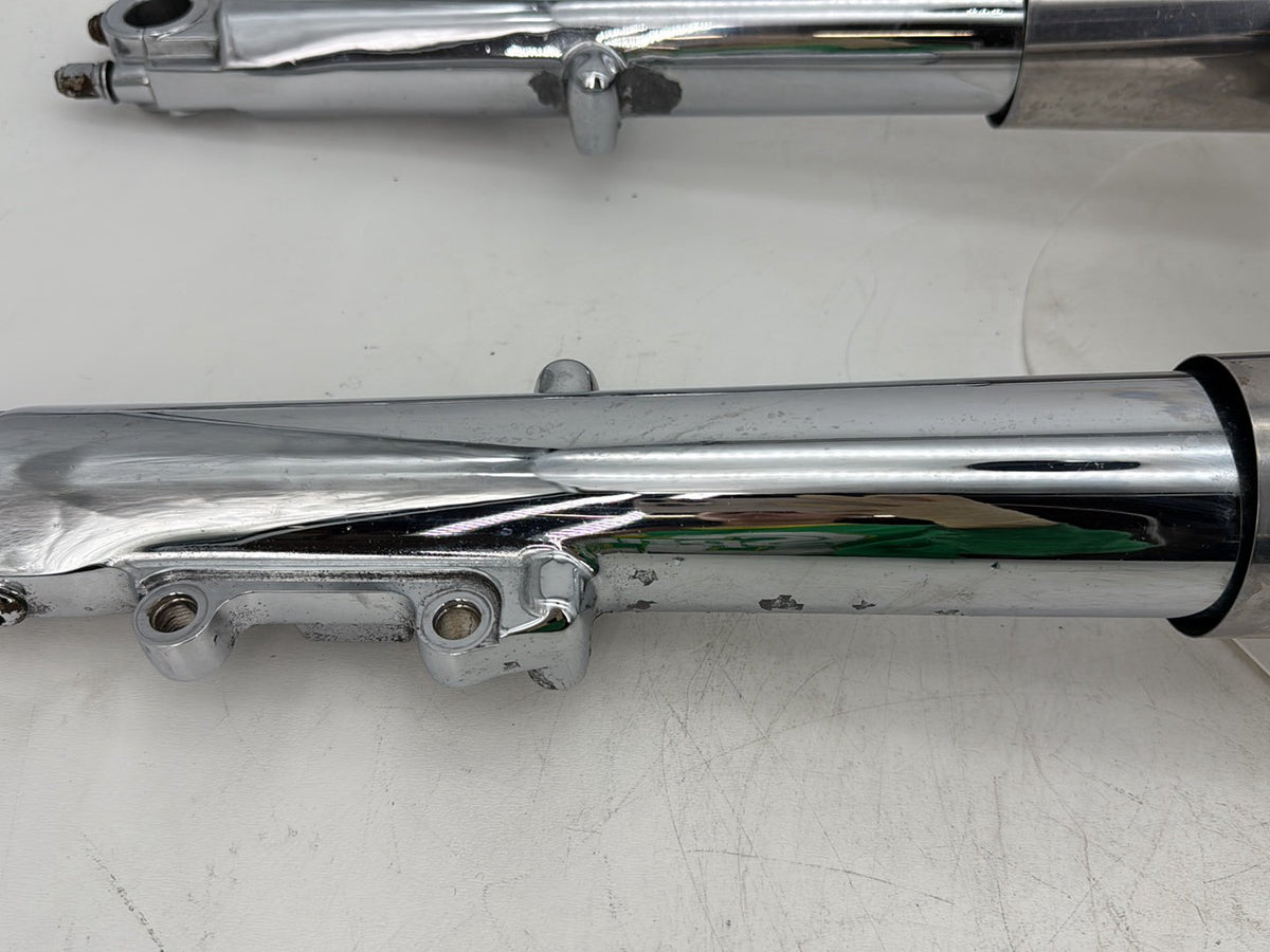 08 Harley Touring Electra Ultra Front Triple Tree Set & LH RH Fork Legs Sliders