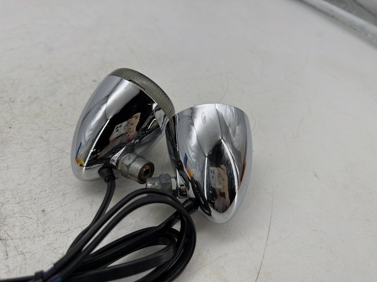 2001 Harley Softail Deuce FXSTD OEM Front Left Right Turn Signal Indicators