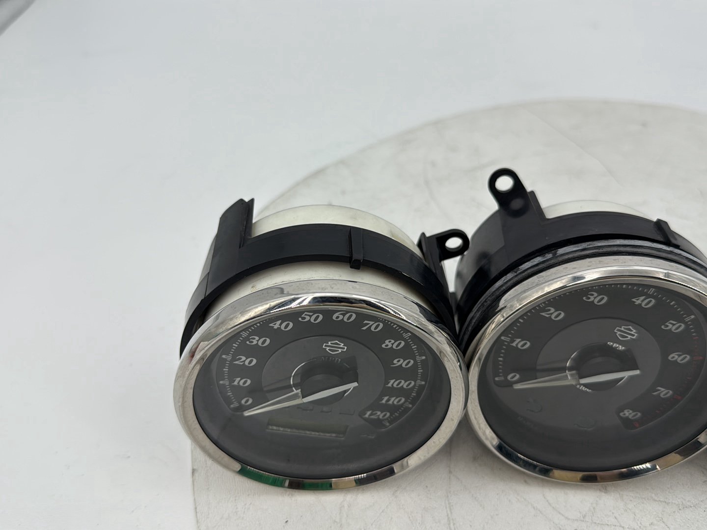 2007 - 2016 Harley-Davidson Touring Electra Glide Ultra Air Oil Volt Fuel Tacho Speedo Gauges Platinum face