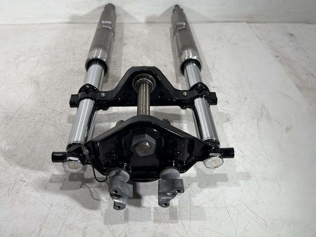 10 Harley Electra Glide Touring Front Triple Tree Set & LH RH Fork Legs Sliders