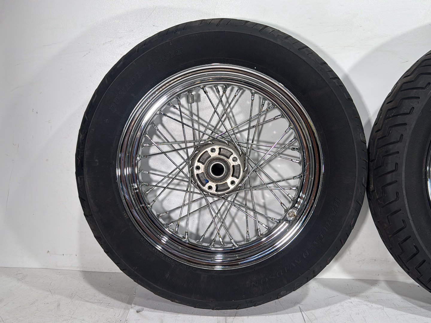 2013 Harley Heritage Softail Classic FLSTC OEM Front Rear Wheel Rim Tire Spoked
