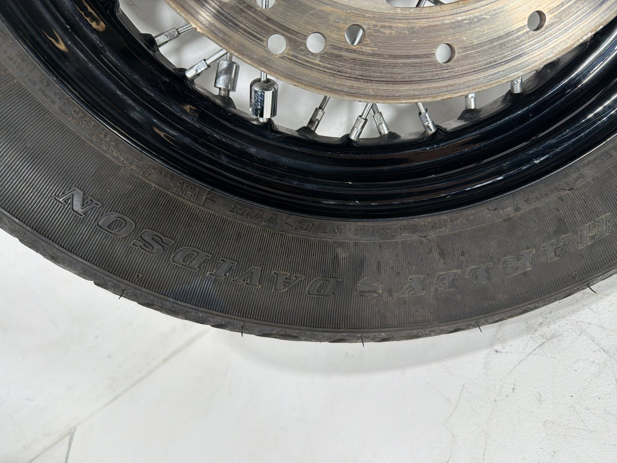 2014 Harley Softail Slim FLS OEM Rear Wheel Rim Tire Spoked 16"