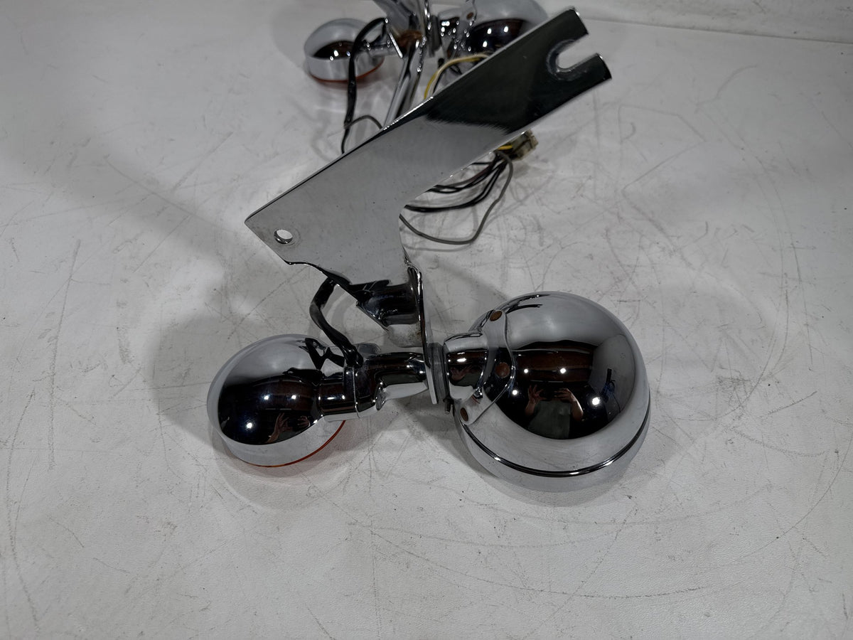 1993 Harley Electra Touring Sport OEM Front Turn Signal Indicators Aux Light Bar