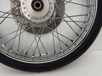 2003 Harley Sportster XL1200C 1200 Custom Anniversary OEM Front Wheel Rim Tire Spoked