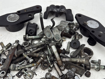 1999 - 2006 Harley-Davidson Touring Road King Police Hardware Bolts Nuts & Brackets w/ Left Right Swingarm Rear Fork Brackets