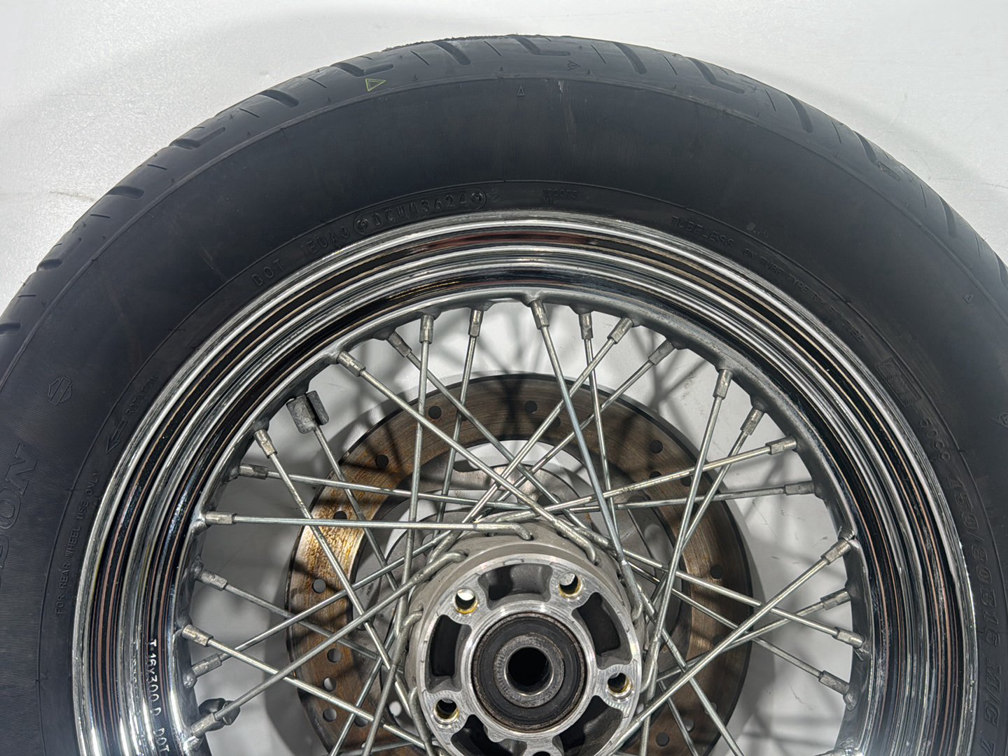 2004 Harley Softail FLSTC Heritage Classic OEM Rear Wheel Rim Tire Spoked