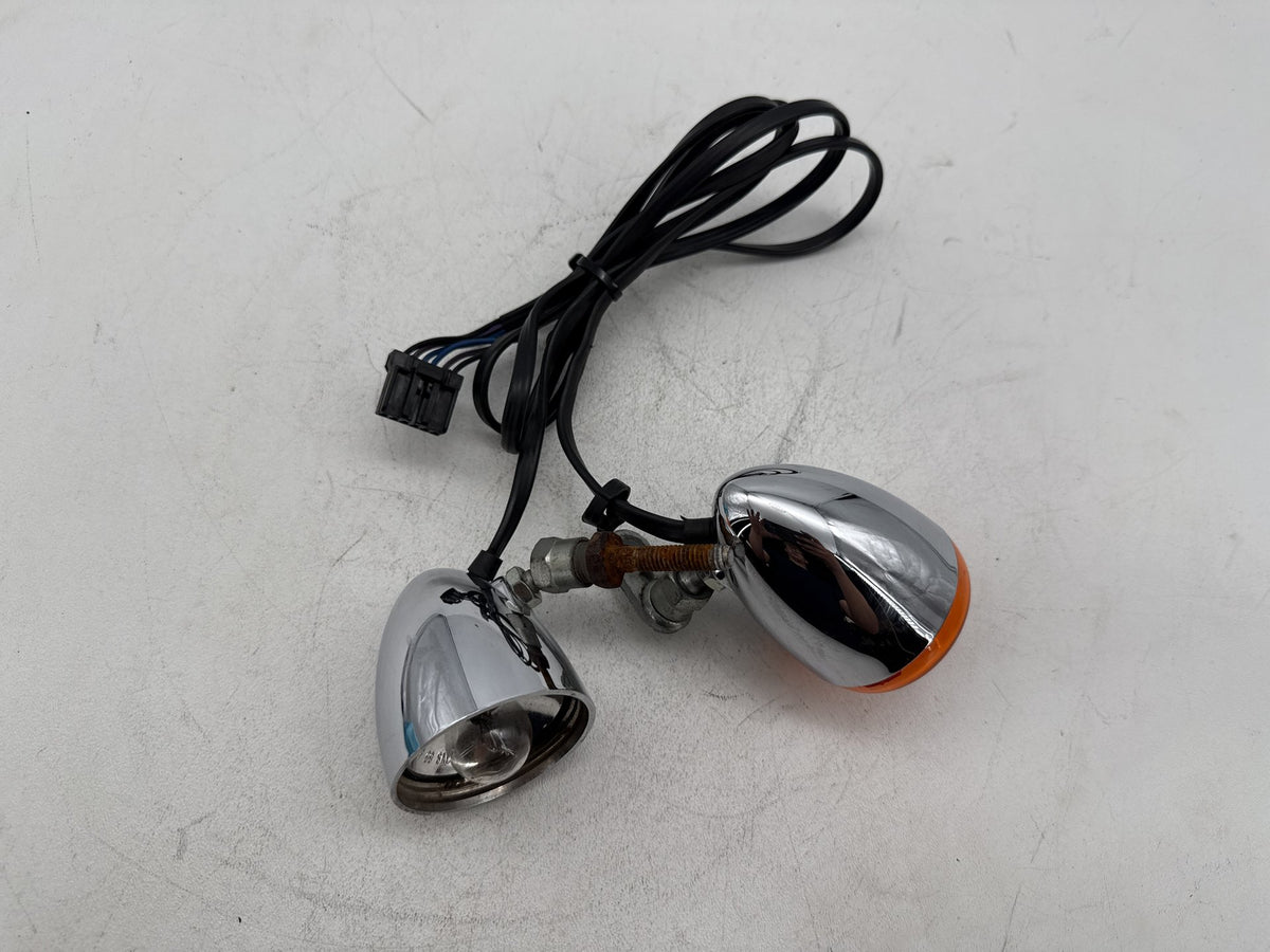 2008 Harley Softail Custom FXSTC OEM Front Left Right Turn Signal Indicators