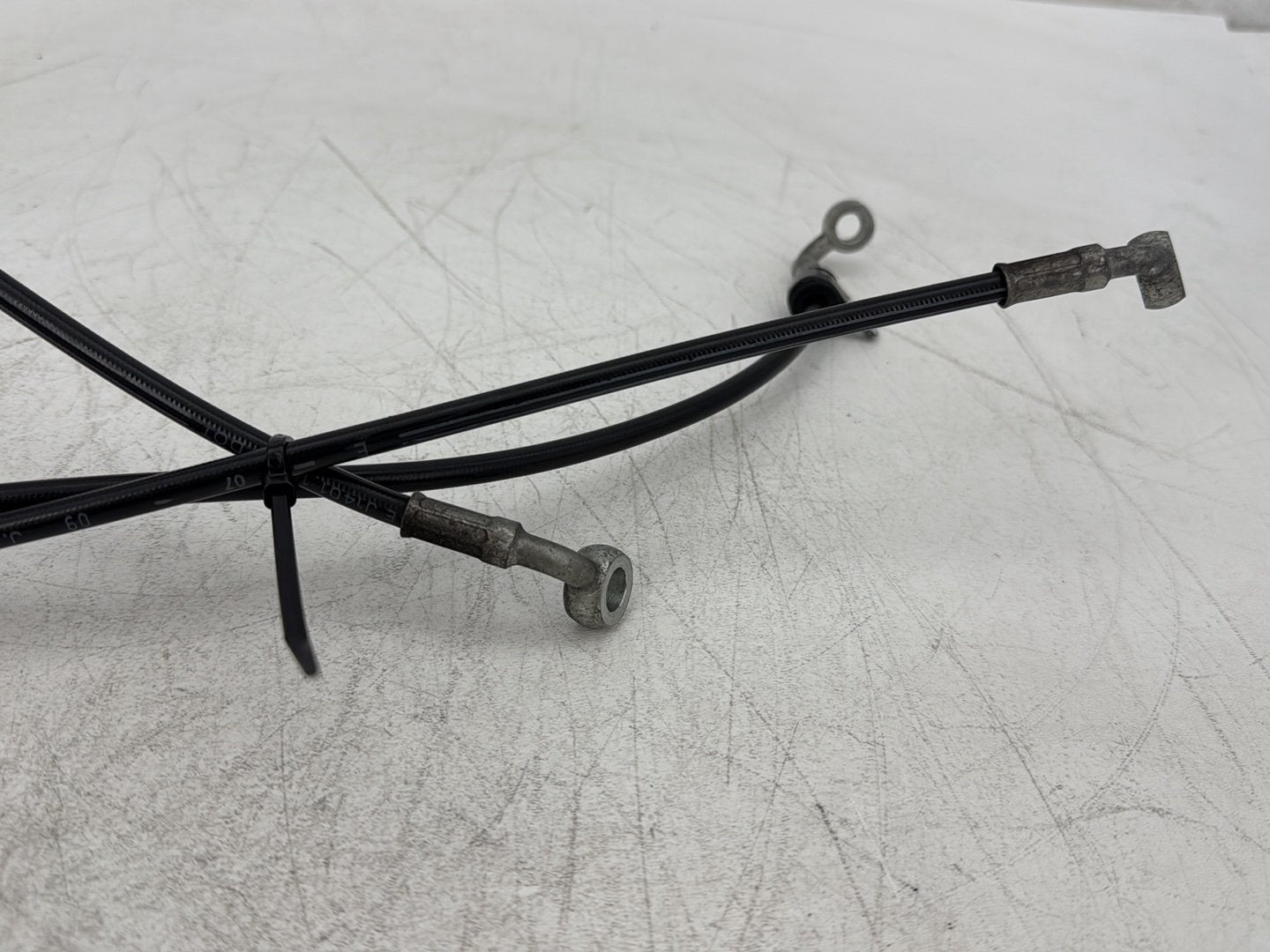 2010 Harley Dyna Fat Bob FXDF OEM Front Brake Hose Line Pipe
