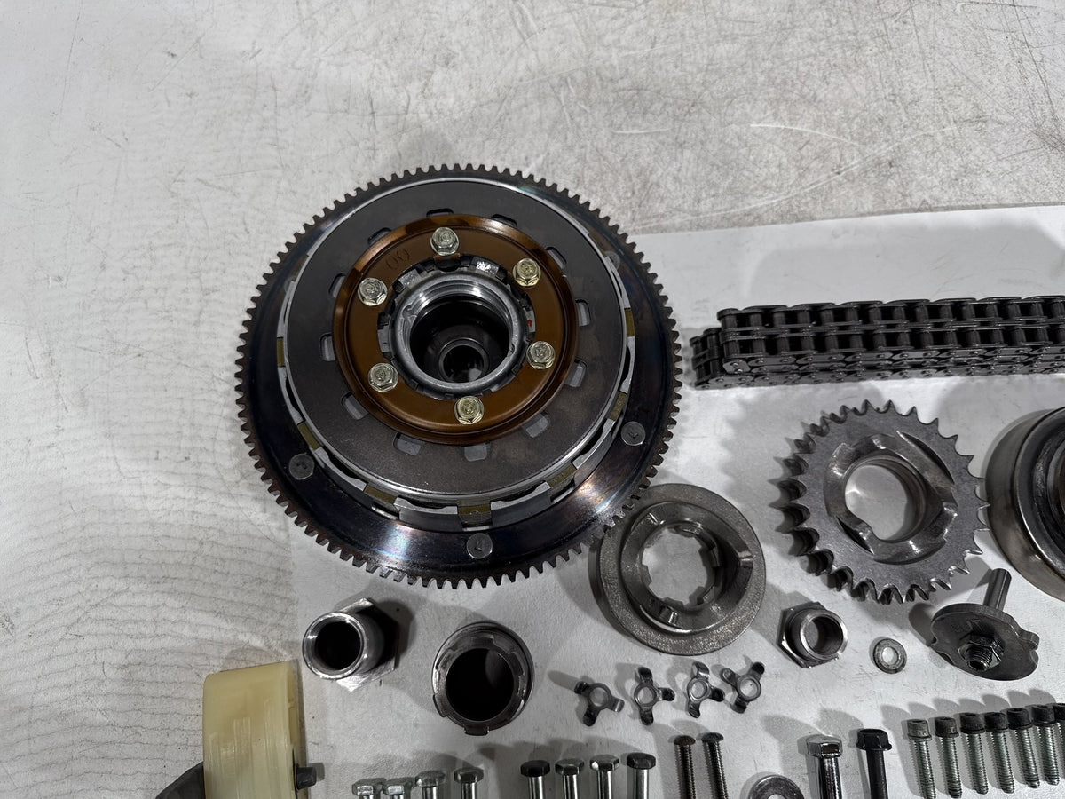 2001 Harley Fat Boy Softail FLSTF OEM Clutch Basket Chain Tensioner Kit