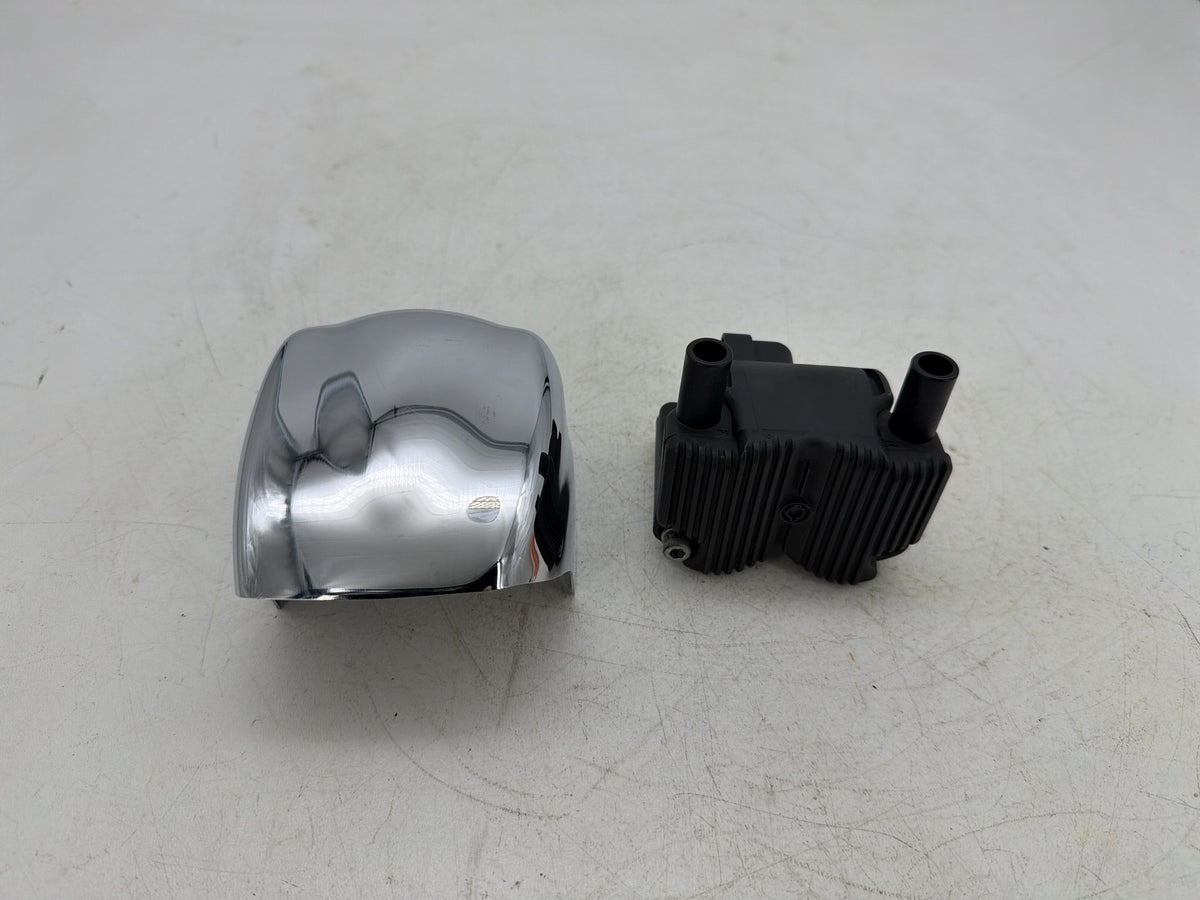 06 Harley Softail Deuce FXSTDI OEM Ignition Coil Spark Igniter w/ Cover 31655-99